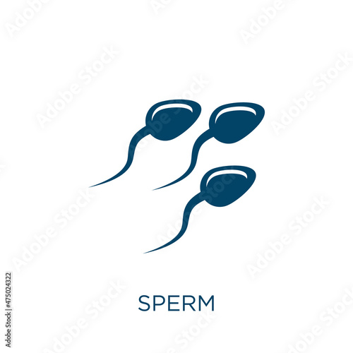 sperm vector icon. egg filled flat symbol for mobile concept and web design. Black medical glyph icon. Isolated sign, logo illustration. Vector graphics.