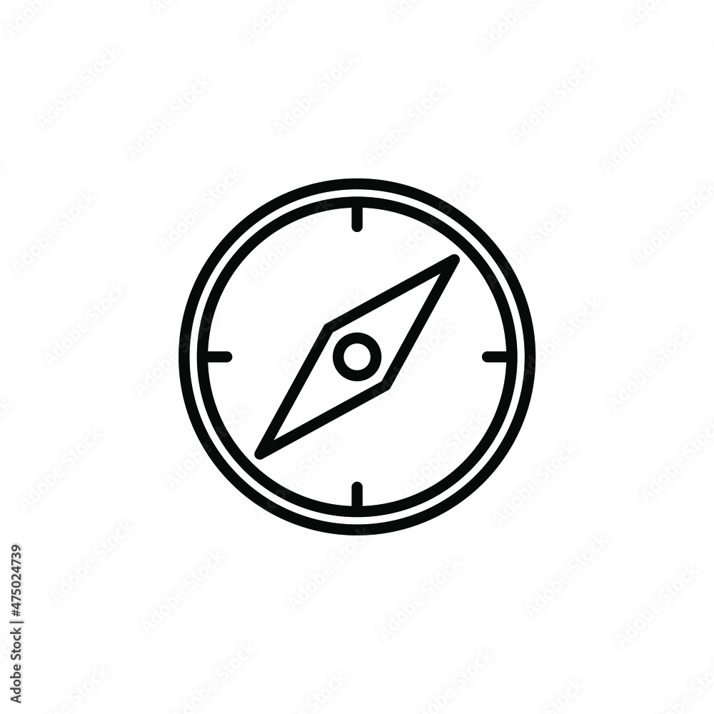 Compass Line Icon, Vector, Illustration, Logo Template. Suitable For Many Purposes. Compass Line Icon, Vector, Illustration, Logo Template. Suitable For Many Purposes.