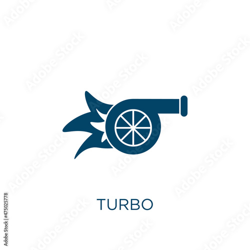 turbo vector icon. vehicle filled flat symbol for mobile concept and web design. Black car glyph icon. Isolated sign, logo illustration. Vector graphics.
