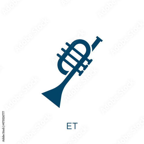 trumpet vector icon. sound filled flat symbol for mobile concept and web design. Black concert glyph icon. Isolated sign, logo illustration. Vector graphics.