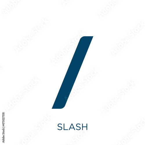 slash vector icon. metallic filled flat symbol for mobile concept and web design. Black damage glyph icon. Isolated sign, logo illustration. Vector graphics. photo