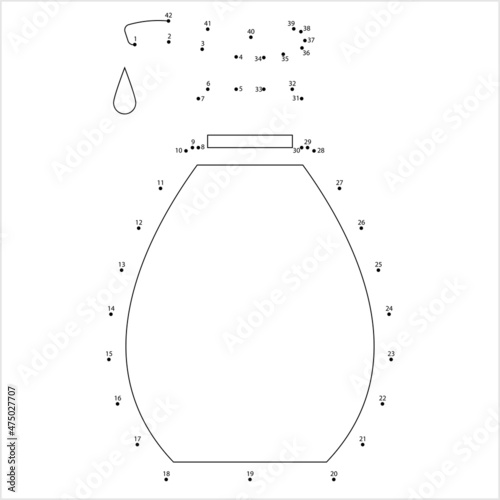 Lotion Bottle Icon Connect The Dots M_2112001
