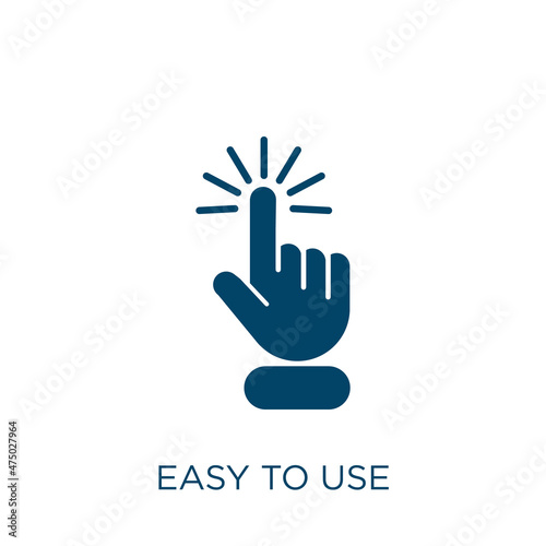 easy to use vector icon. technology filled flat symbol for mobile concept and web design. Black internet glyph icon. Isolated sign, logo illustration. Vector graphics.