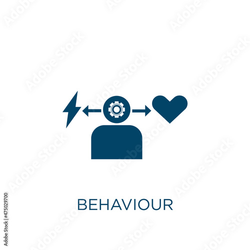behaviour vector icon. person filled flat symbol for mobile concept and web design. Black human glyph icon. Isolated sign, logo illustration. Vector graphics.