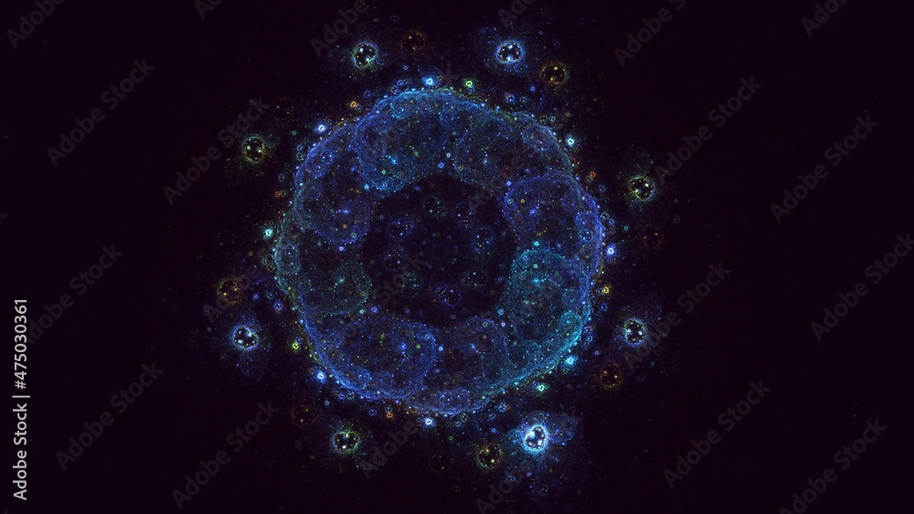 3D rendering abstract round light background 3D rendering abstract round light background