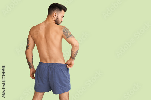Handsome young man in under...