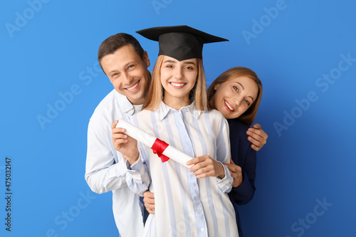 Happy female graduation stu...