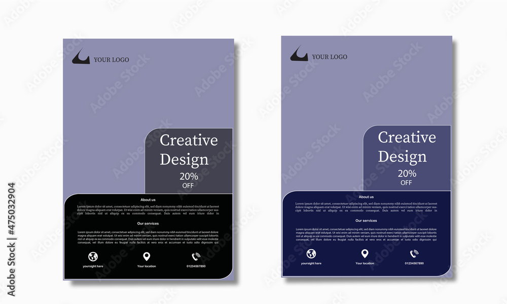 Unique corporate flyer design