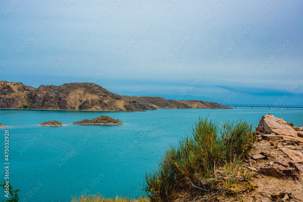 Obraz premium view of the coast of island