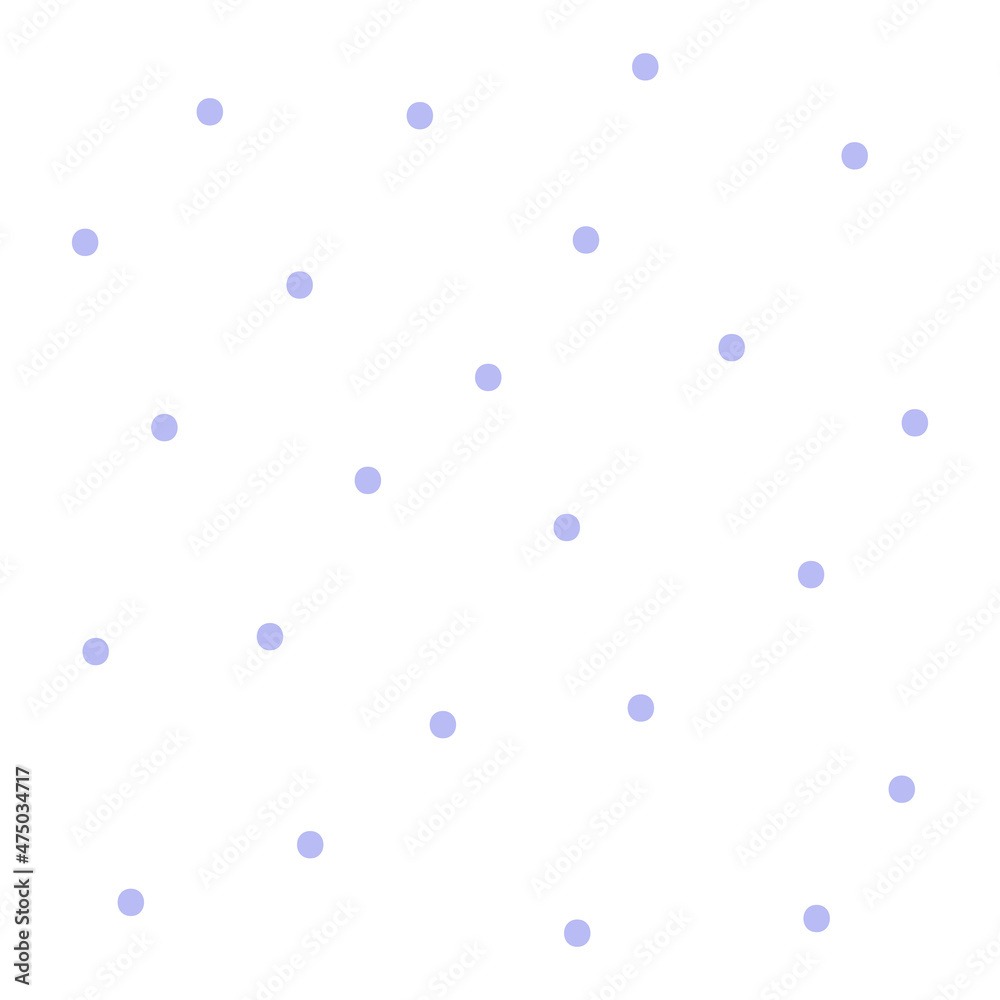 Vector flat simplified concept with light purple circle elements. Illustration with isolated hand-drawn snowflakes like Christmas decoration on white background