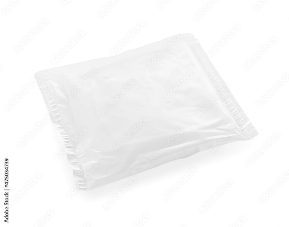 Menstrual pad isolated on white background Menstrual pad isolated on white background