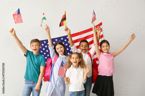 Happy pupils of language sc...