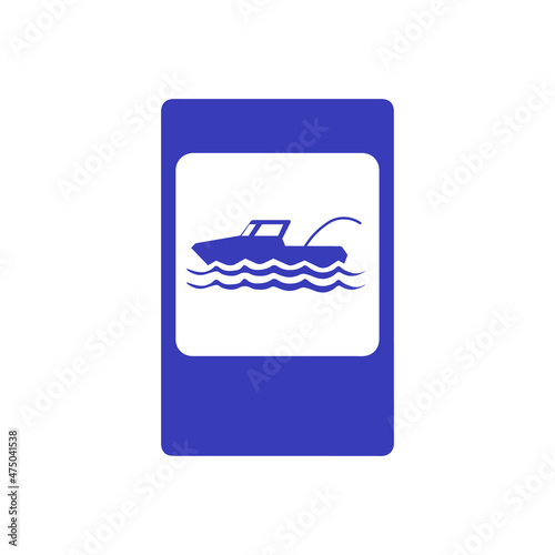 Road sign very peri ship vector icons