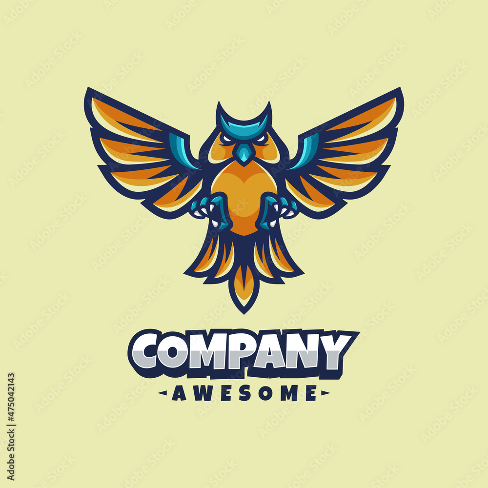 Obraz premium illustratiin vector graphic of OWL, good for logo design