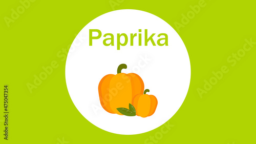 The topic of proper nutrition. Paprika.