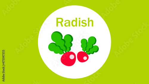 The topic of proper nutrition. Radish.