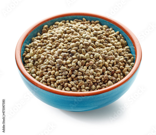 bowl of hemp seeds