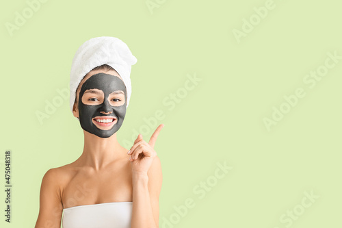 Young woman with activated ...