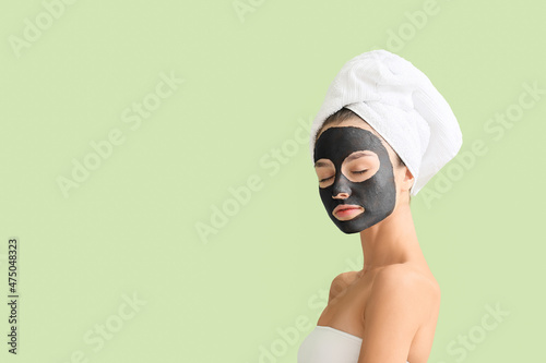 Young woman with activated ...