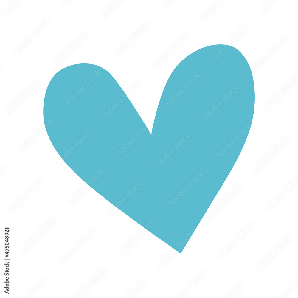 Vector heart shape symbol design on white Vector heart shape symbol design on white