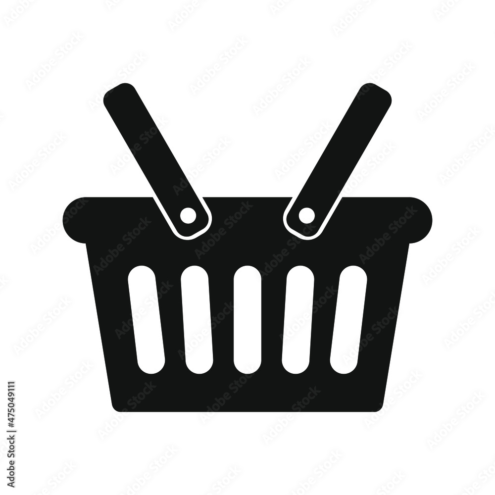 Shopping basket icon - vector illustration Shopping basket icon - vector illustration