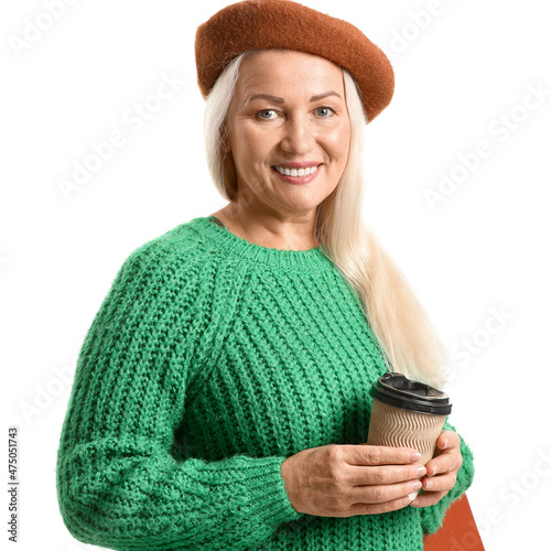 Smiling mature woman in ber...