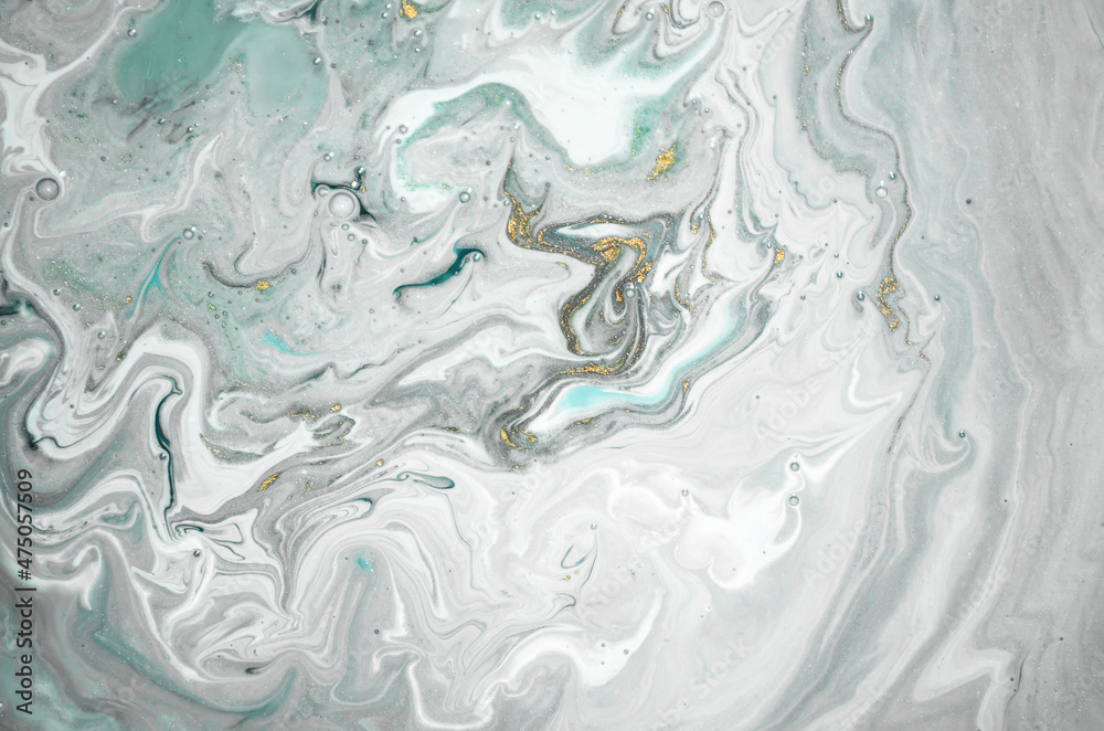 Obraz premium Luxury ART in Eastern style. Marbled paper. Natural Pattern. Abstract artwork. Style incorporates the swirls of marble or the ripples of agate. Beautiful painting.