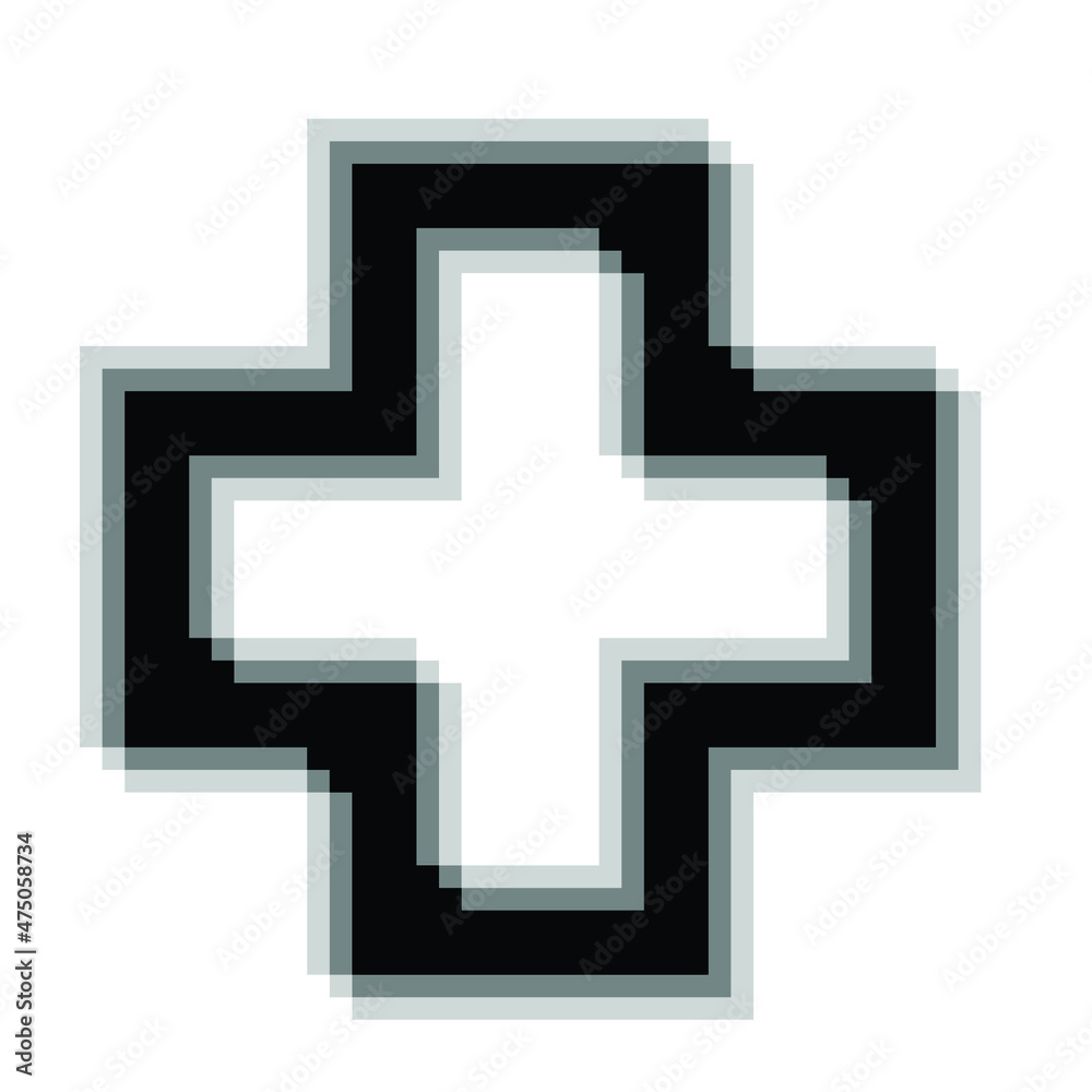 Glitch distorted geometric shape . Blurred cross
.Minimal art design . Noise destroyed logo . Trendy defect error shapes . Glitched frame .Broken effect .vector Glitch distorted geometric shape . Blurred cross
.Minimal art design . Noise destroyed logo . Trendy defect error shapes . Glitched frame .Broken effect .vector