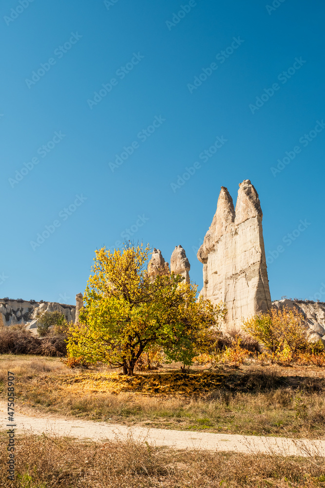 Cappadocia Love Valley is a real place just outside of the city Goreme in Turkey 's Cappadocia region