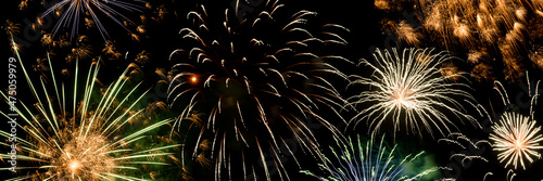 New Year fireworks background