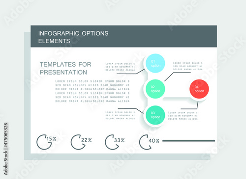 Elements for business data visualization, Modern infographic design, vector set templates