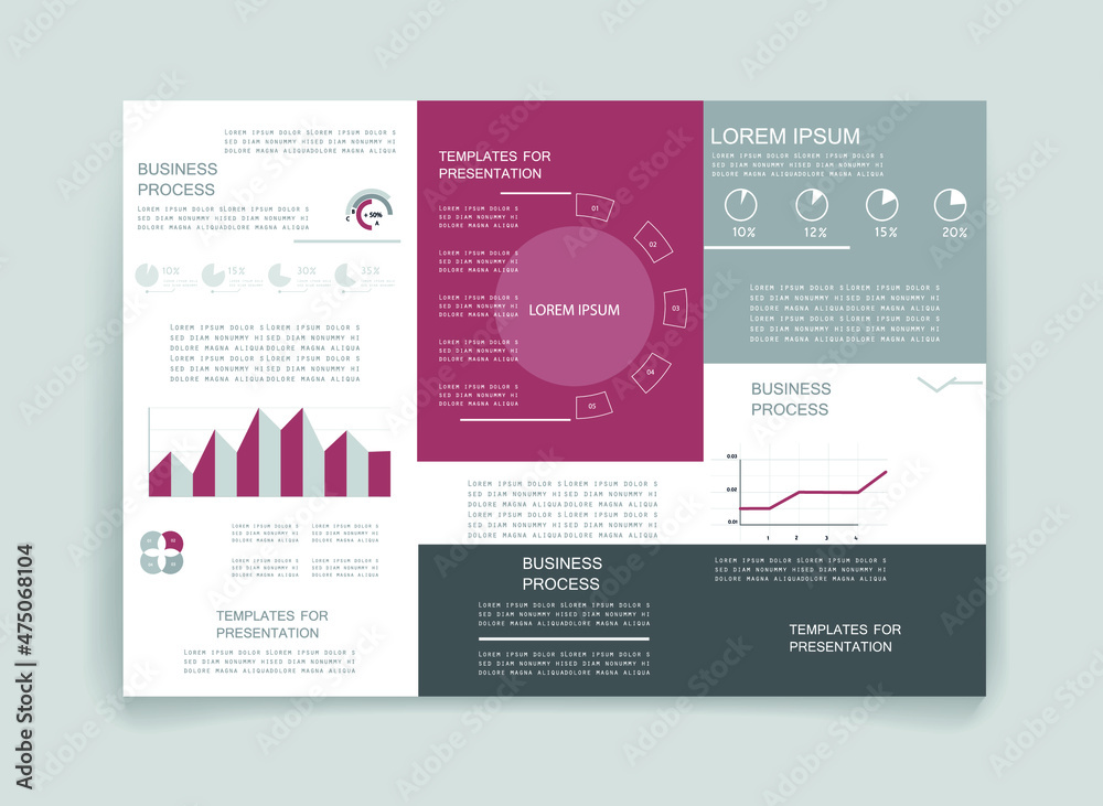 Elements for business data visualization, Modern infographic design, vector set templates Elements for business data visualization, Modern infographic design, vector set templates