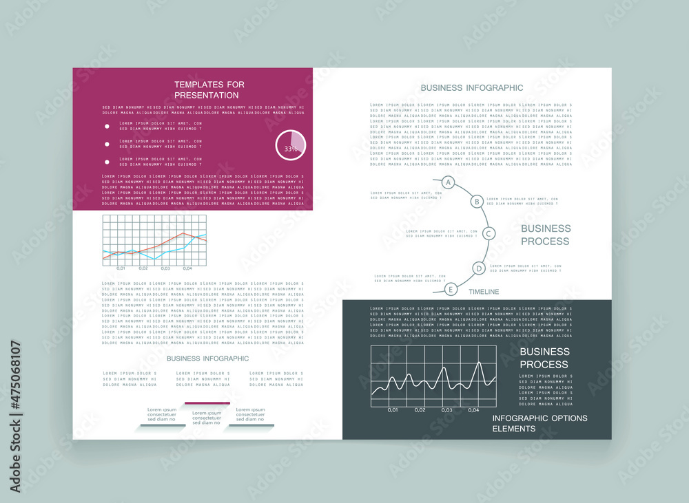 Elements for business data visualization, Modern infographic design, vector set templates Elements for business data visualization, Modern infographic design, vector set templates