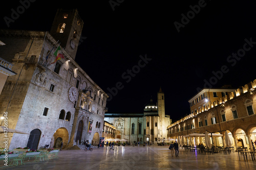 Fotografija Ascoli Piceno, Marche, Italy, by night