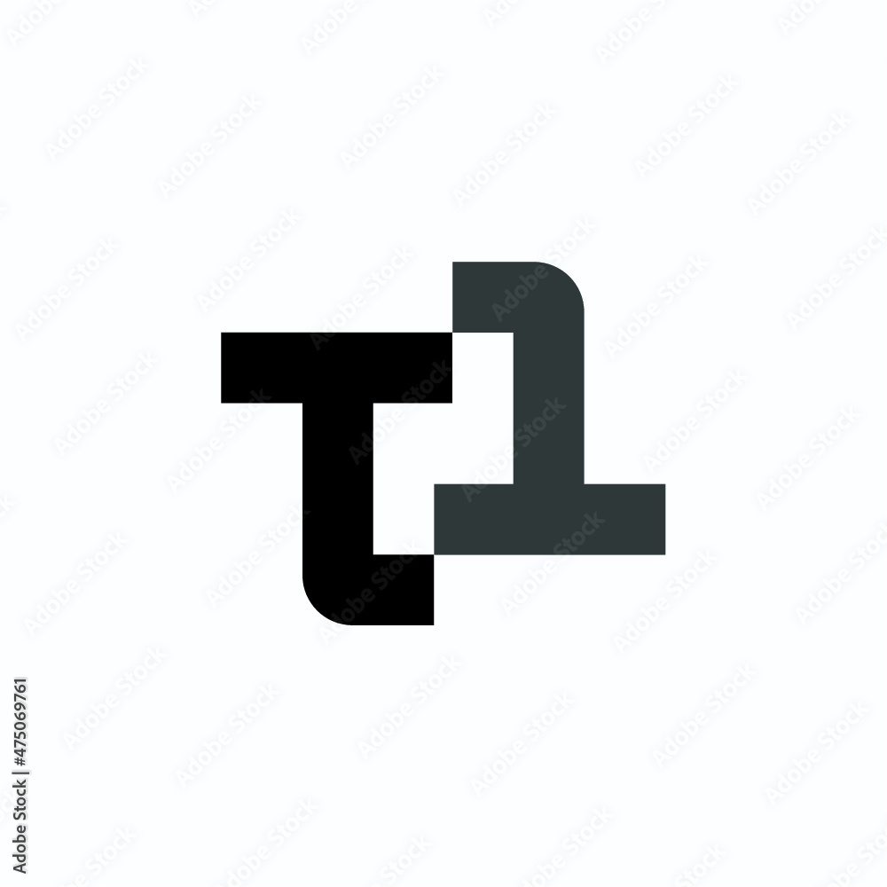 T1 1T initials logo vector image T1 1T initials logo vector image