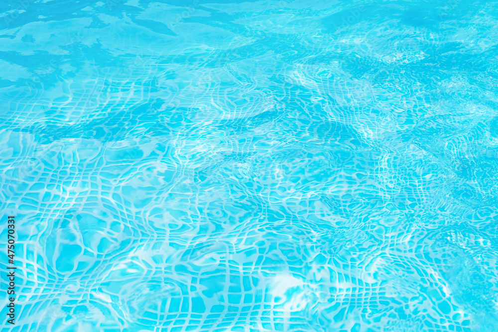 Naklejka premium Water surface in swimming pool. 