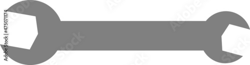 einfacher Maulschlüssel Vektor, Symbol