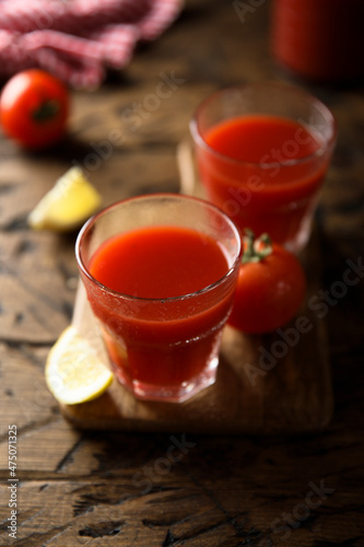 Traditional homemade Bloody Mary cocktail