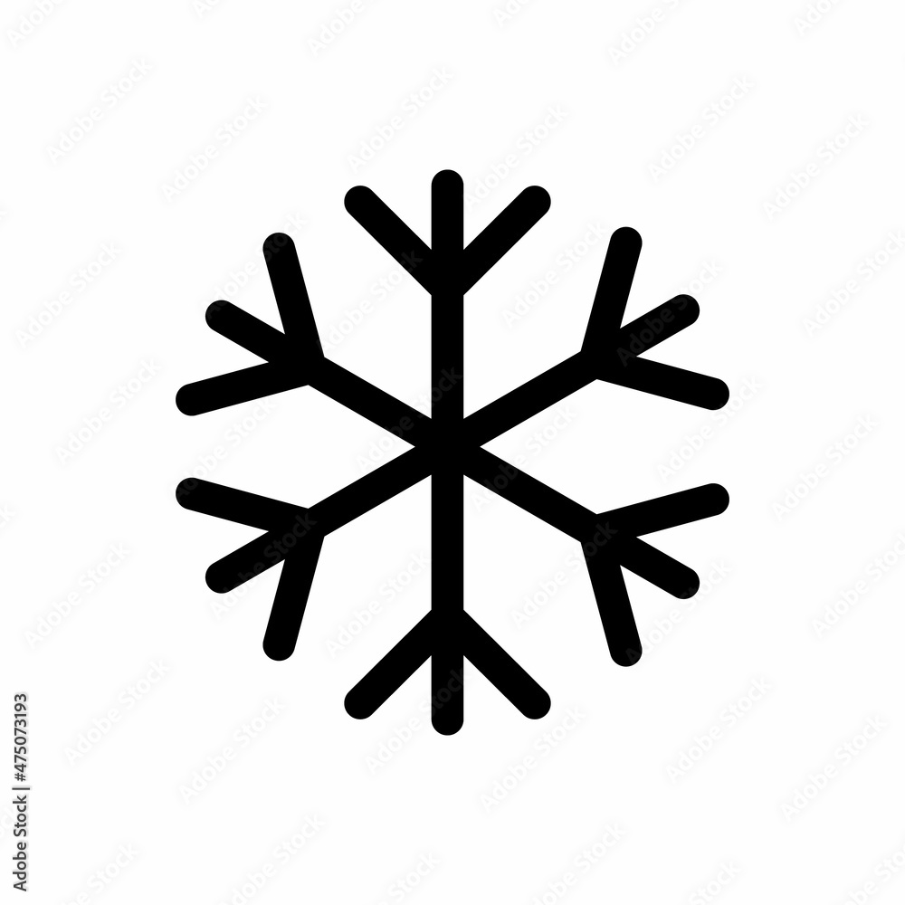 snowflake line icon vector snowflake line icon vector