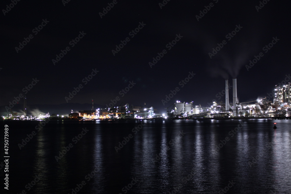 周南コンビナートの夜景！日本11大工場夜景都市の写真