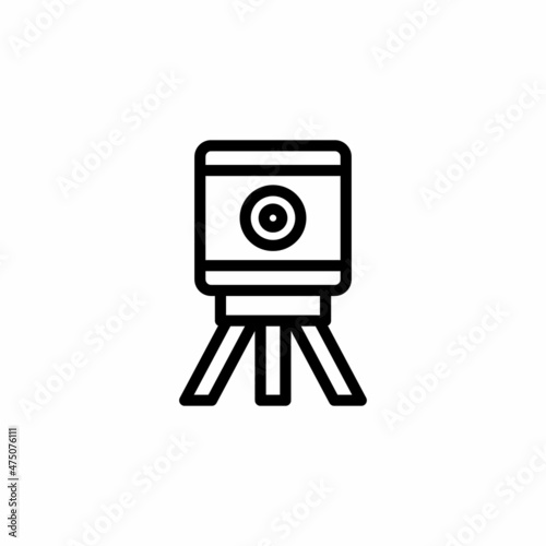 Camera icon in vector. Logotype