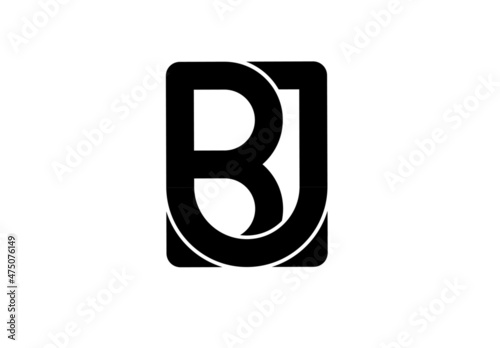 bj jb j b initial letter logo