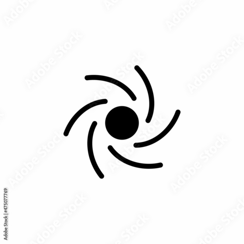 Black Hole icon in vector. Logotype