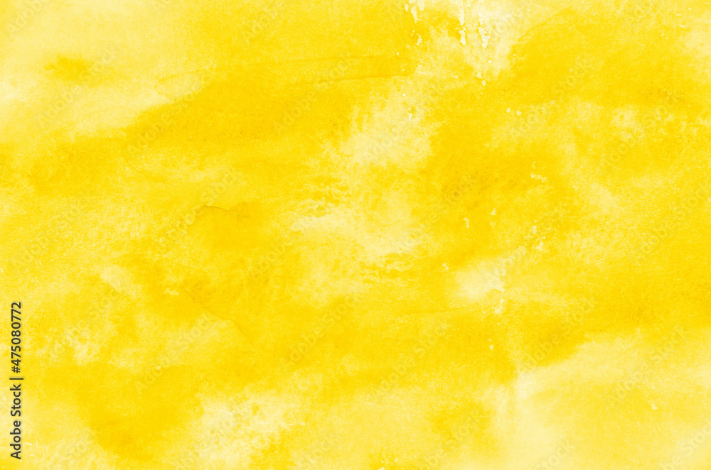 Abstract yellow watercolor background texture Abstract yellow watercolor background texture