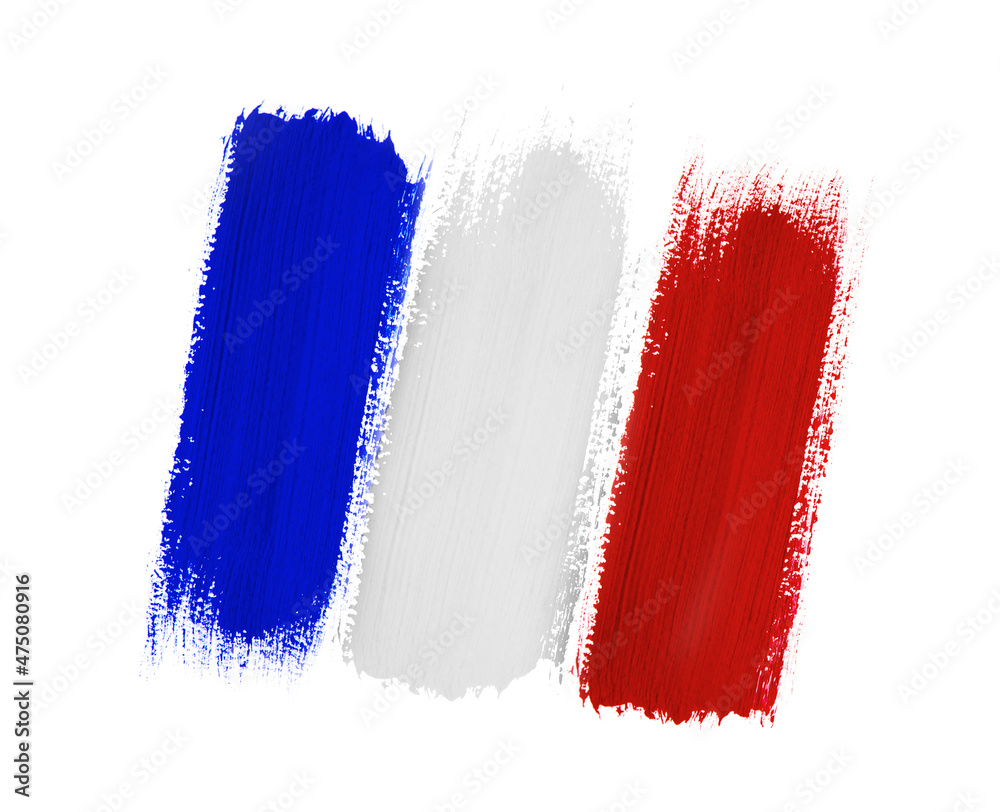 Fototapeta premium Grunge flag of France background