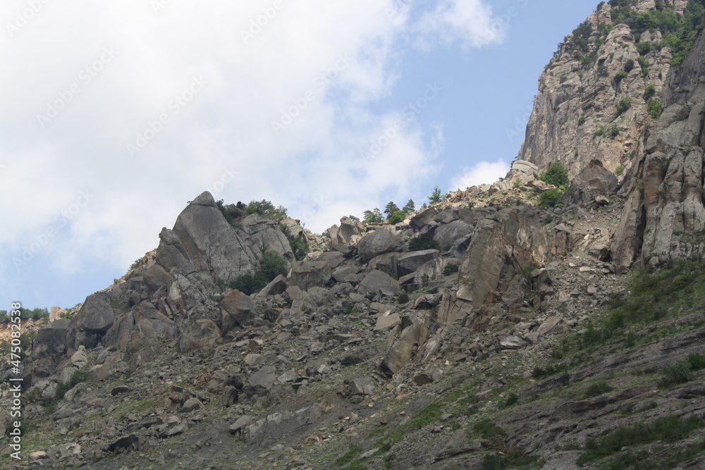 mountain landscape with sky