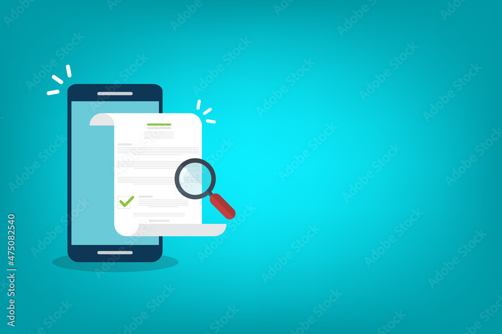 Online digital document inspection or assessment evaluation on smartphone, contract review, analysis, inspection of agreement contract, compliance verification. Online digital document inspection or assessment evaluation on smartphone, contract review, analysis, inspection of agreement contract, compliance verification.
