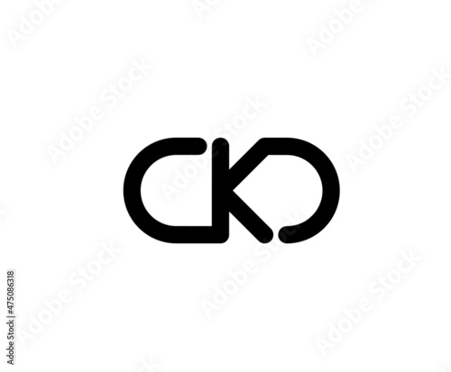 Ckd ck k initial letter logo