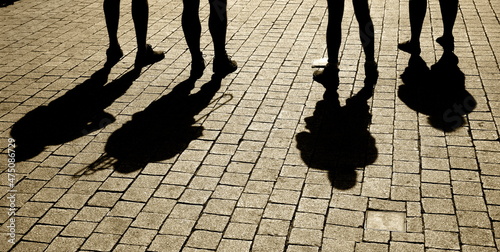 legs and shadows.beine und schatten photo