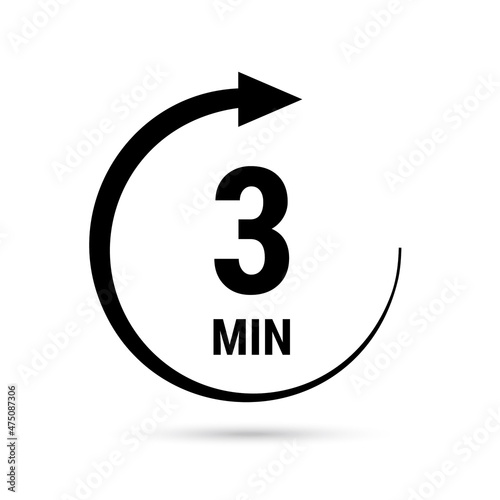 Isolated illustration with timer.